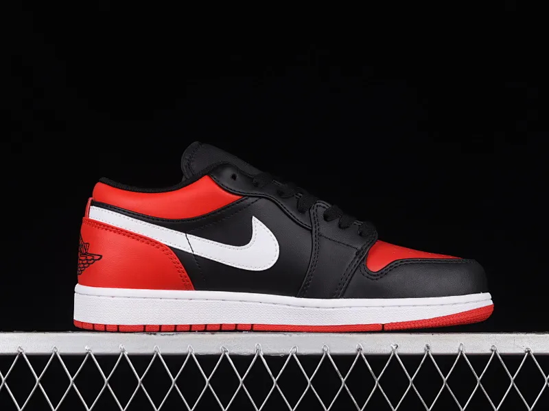 All categories Air Jordan Jordan series basketball shoes Air Jordan 1 Low Z version Air Jordan 1 Low "Shattered Backboard" AJ1 Joe 1 black and red buckle low-top cultural casual sneakers 553558-066